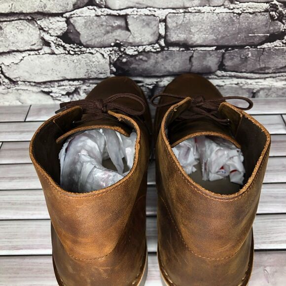 Clarks Bushacre 2 Brown Leather Lace Up Desert Ankle Chukka Boots Men Sz 13M US - Picture 8 of 15